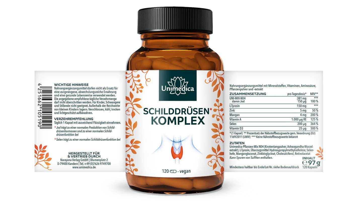 Schilddrüsen* Komplex - 120 Kapseln - von Unimedica