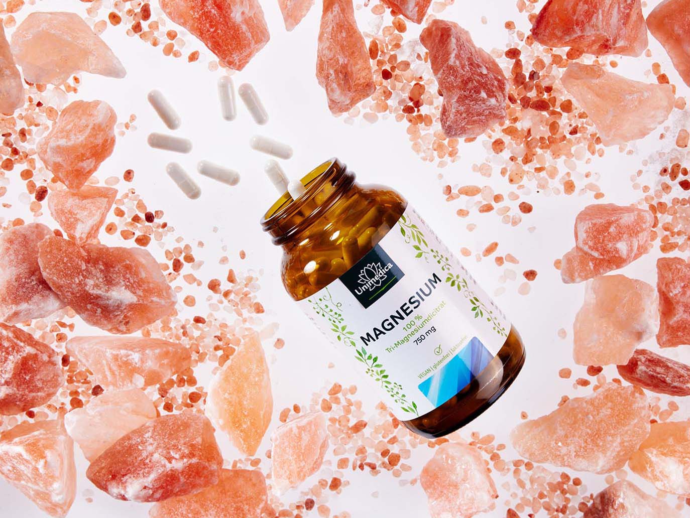 Magnesium Citrat - Tri-Magnesium-Dicitrat - 360 mg elementares Magnesium pro Tagesdosis (3 Kapseln) - 180 Kapseln - von Unimedica