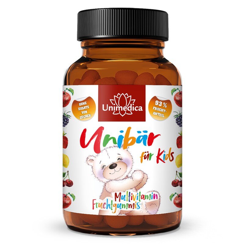 Unibär für Kids - Multivitamin - Fruchtgummis - 60 Gummis - von Unimedica