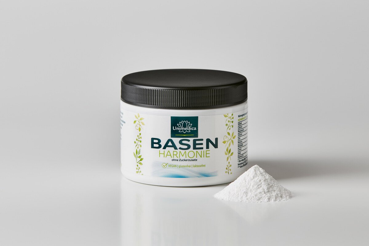 Basen Pulver - mit Mineralstoffen und Zitronengeschmack - 330 g - von Unimedica