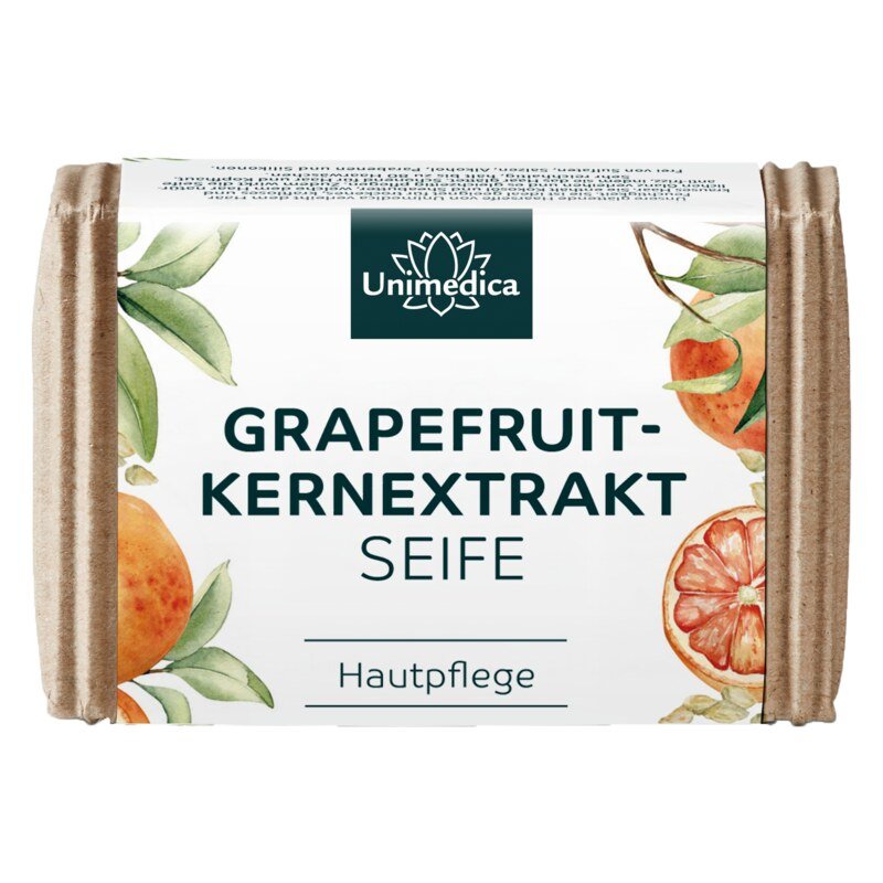 Grapefruitkern Seife - Grapefruitkernextrakt-Kokosseife - naturrein und kaltgerührt - 100 g - von Unimedica