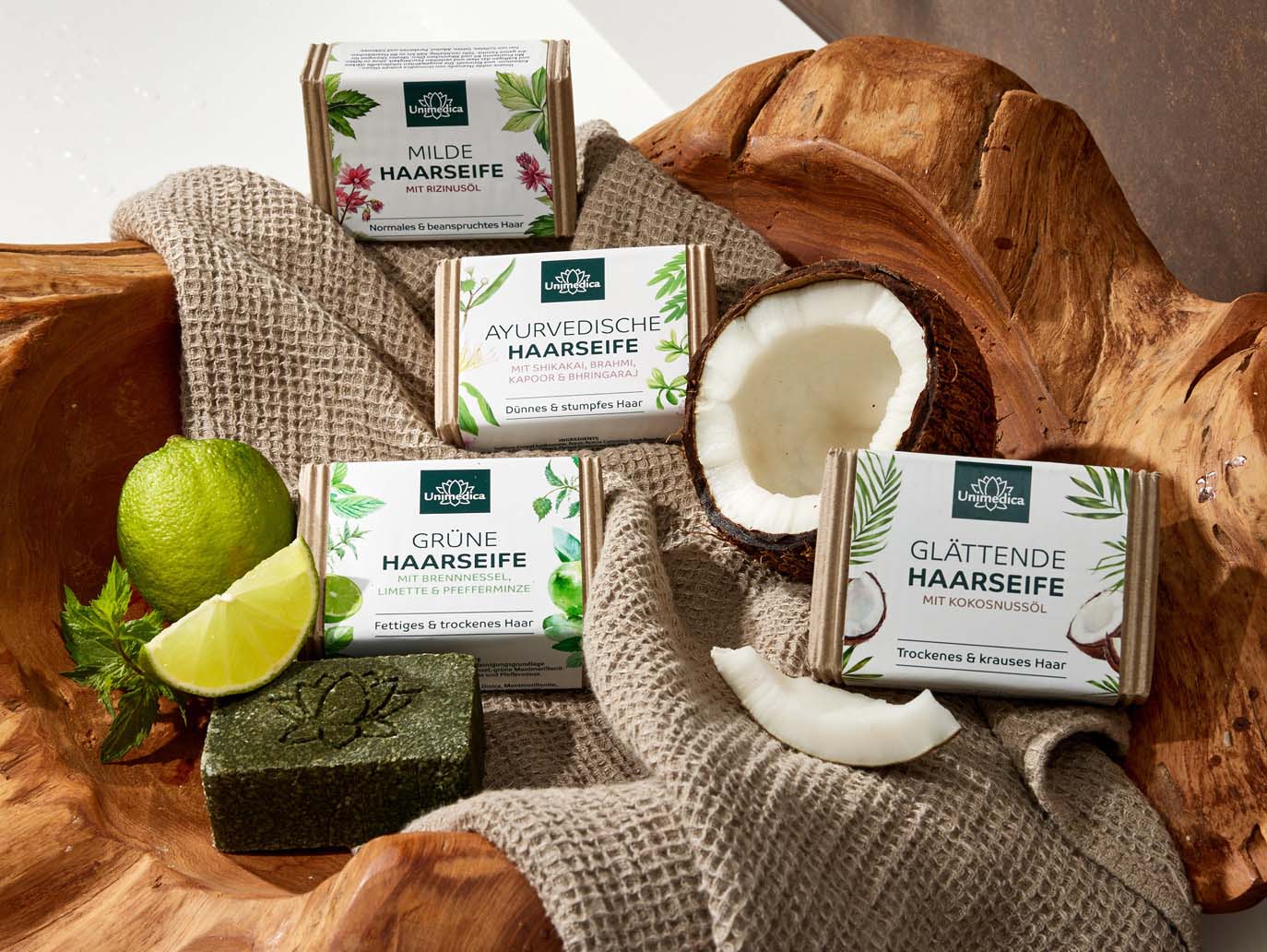 Mildes Haarshampoo - mit Rizinusöl - für normales & beanspruchtes Haar - 100 g - von Unimedica