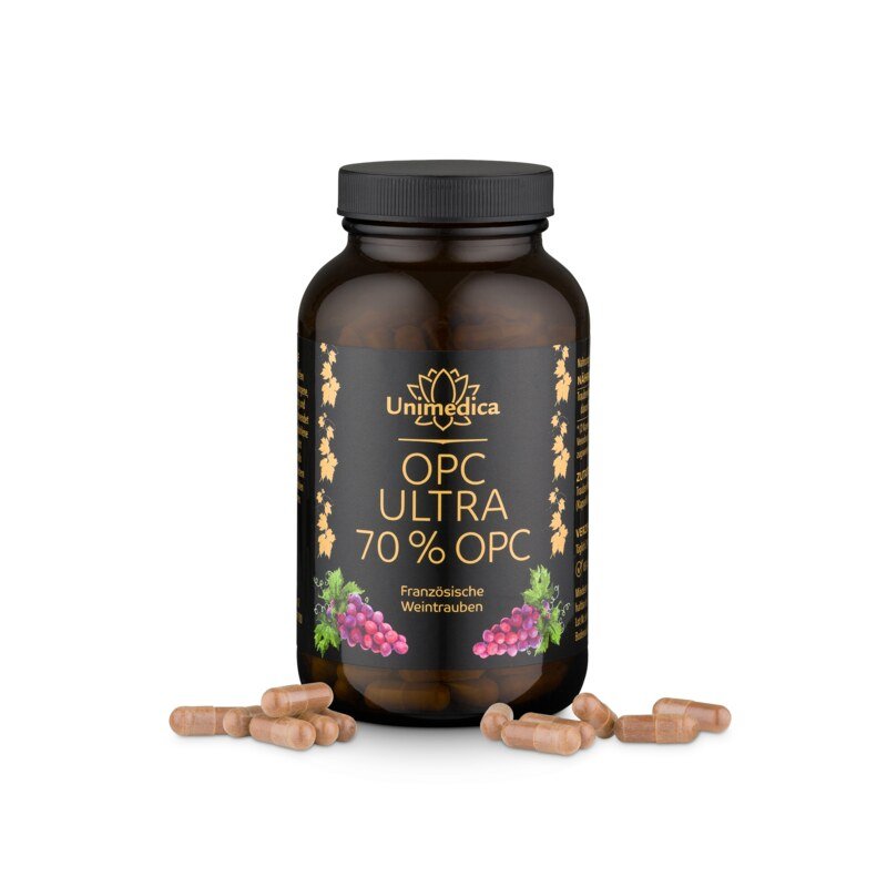 2er-Sparset: OPC Ultra - mit 700 mg reinem OPC  pro Tagesdosis (2 Kapseln) - hochdosiert - 2 x 240 Kapseln - von Unimedica