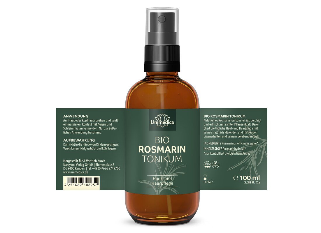 Bio Rosmarin Tonikum - Spray - 100 ml - von Unimedica