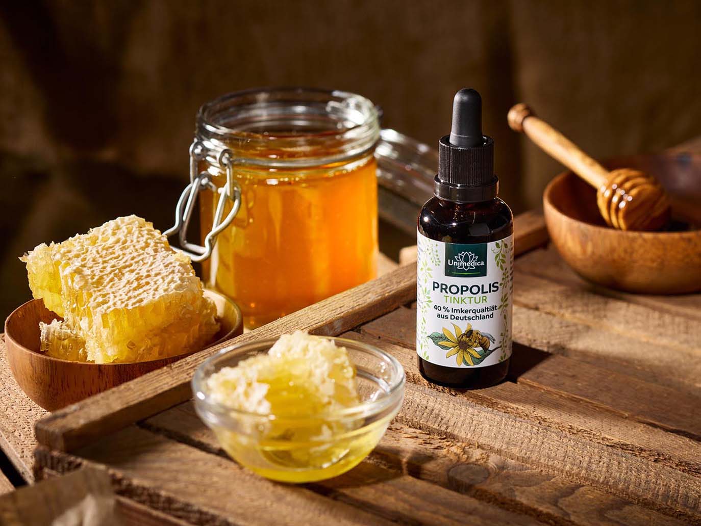 Propolis 40 % Tinktur - aus Deutschland - Imkerqualität - 50 ml - von Unimedica - Topangebot