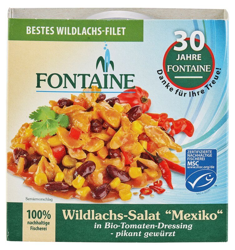 Wildlachs-Salat Mexiko in Tomatendressing - Fontaine - 200 g