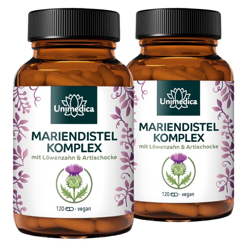 2er-Set: Mariendistel Komplex - 2 x 120 Kapseln - von Unimedica