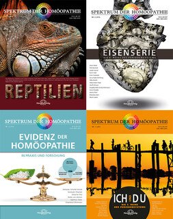 4er-Set - Spektrum der Homöopathie - Ich und Du / Eisenserie / Evidenz / Reptilien